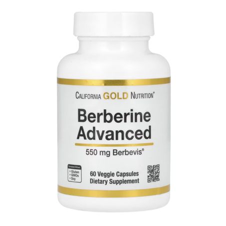 California Gold Nutrition, Berberine Advanced, 550 mg Berbevis 60 Veggie Capsules in Pakistan