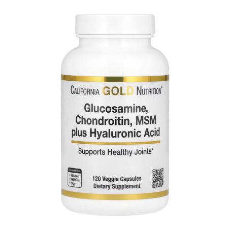California Gold Nutrition, Glucosamine, Chondroitin, MSM Plus Hyaluronic Acid, 120 Veggie Caps in Pakistan