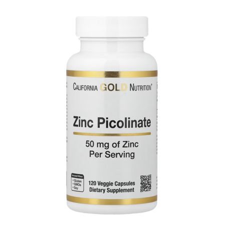 California Gold Nutrition, Zinc Picolinate, 50 mg, 120 Veggie Capsules in Pakistan