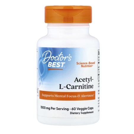 Doctor's Best, Acetyl-L-Carnitine, 1000 mg, 60 Veggie Caps in Pakistan
