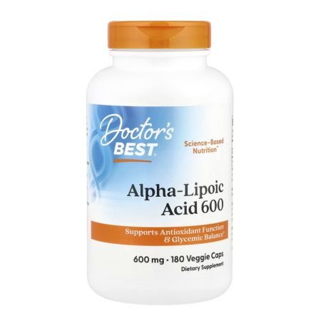 Doctor's Best, Alpha-Lipoic Acid 600, 600 mg, 180 Veggie Caps in Pakistan