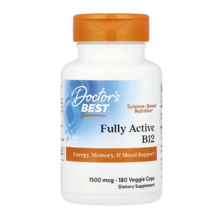 Doctor's Best, Fully Active B12, 1,500 mcg, 180 Veggie Caps in Pakistan