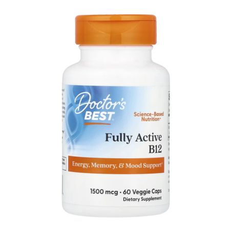 Doctor's Best, Fully Active B12, 1,500 mcg, 60 Veggie Caps in Pakistan