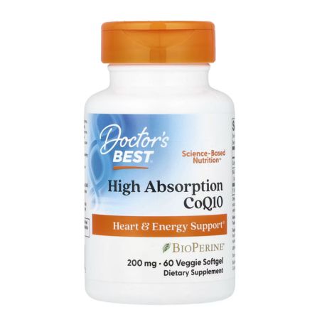 Doctor's Best, High Absorption CoQ10, 60 Veggie Softgels in Pakistan