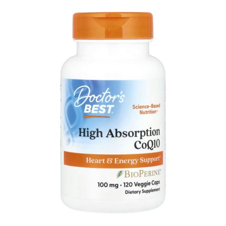 Doctor's Best, High Absorption CoQ10 with BioPerine®, 100 mg, 120 Veggie Caps in Pakistan