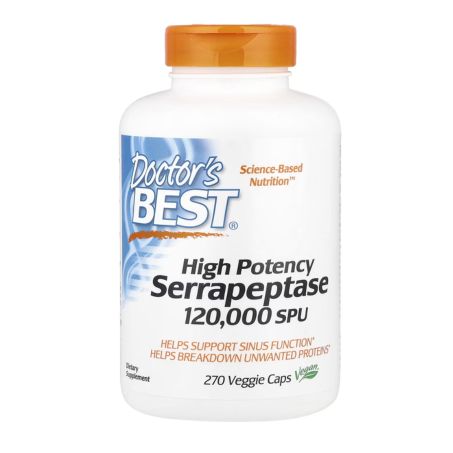 Doctor's Best, High Potency Serrapeptase, 120,000 SPU, 270 Veggie Caps in Pakistan