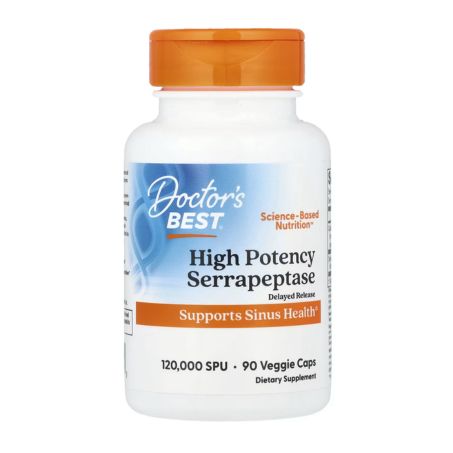 Doctor's Best, High Potency Serrapeptase, 120,000 SPU, 90 Veggie Caps in Pakistan