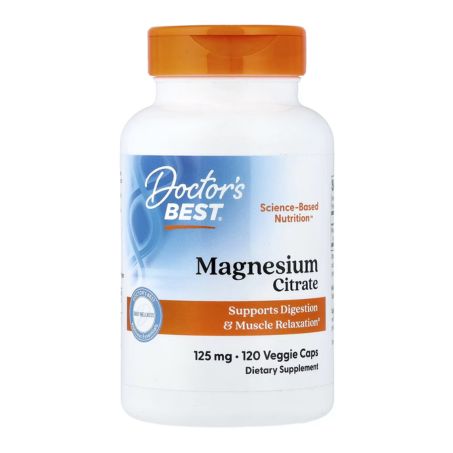 Doctor's Best, Magnesium Citrate, 125 mg, 120 Veggie Caps in Pakistan
