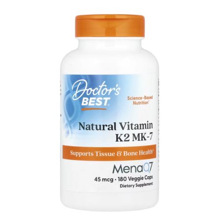 Doctor's Best, Natural Vitamin K2 MK-7, 45 mcg, 180 Veggie Caps in Pakistan