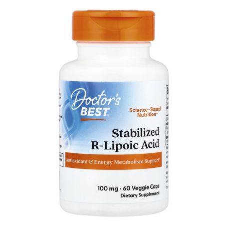 Doctor's Best, Stabilized R-Lipoic Acid, 100 mg, 60 Veggie Caps in Pakistan