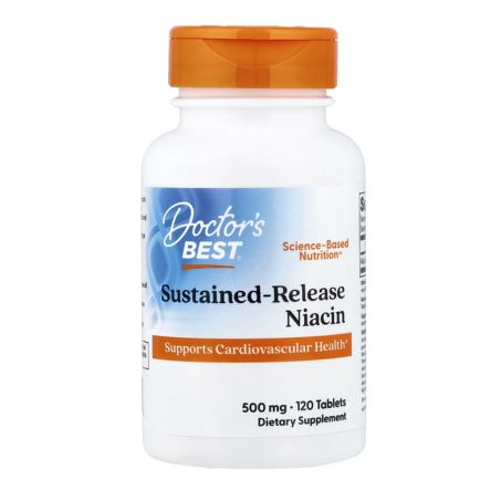 Doctor's Best, Sustained-Release Niacin, 500 mg, 120 Tablets in Pakistan