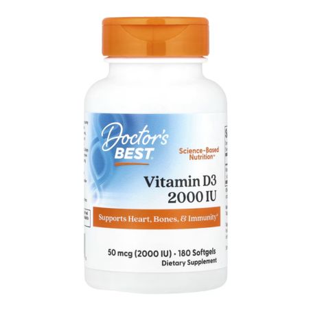 Doctor's Best, Vitamin D3, 50 mcg (2,000 IU), 180 Softgels in Pakistan
