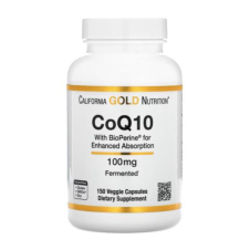 California Gold Nutrition, CoQ10, Ubiquinone USP, 100 mg, 150 Veggie Capsules in Pakistan