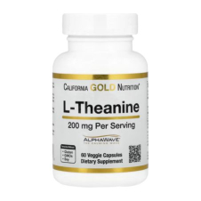 California Gold Nutrition, L-Theanine, Featuring AlphaWave®, 200 mg, 60 Veggie Capsules in Pakistan