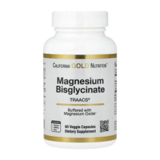 California Gold Nutrition, Magnesium Bisglycinate Chelate, Albion TRAACS®, 60 Veggie Capsules in Pakistan