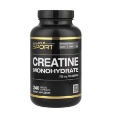 California Gold Nutrition, Sport, Pure Creatine Monohydrate, 750 mg, 240 Veggie Capsules in Pakistan