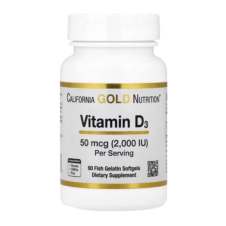 California Gold Nutrition, Vitamin D3, 50 mcg (2,000 IU), 90 Fish Gelatin Softgels in Pakistan