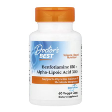 Doctor's Best, Benfotiamine 150 + Alpha-Lipoic Acid 300, 60 Veggie Caps in Pakistan