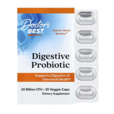 Doctor's Best, Digestive Probiotic, 30 Veggie Caps in Pakistan