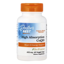 Doctor's Best, High Absorption CoQ10 with BioPerine®, 400 mg, 60 Veggie Caps in Pakistan
