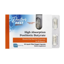 Doctor's Best, High Absorption Postbiotic Butyrate, 30 Liquid-Filled Veggie Capsules in Pakistan