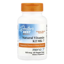 Doctor's Best, Natural Vitamin K2 MK-7, 100 mcg, 60 Veggie Caps in Pakistan