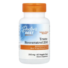 Doctor's Best, Trans-Resveratrol 200, 200 mg, 60 Veggie Caps in Pakistan