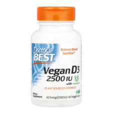 Doctor's Best, Vegan D3 with Vitashine D3, 62.5 mcg (2,500 IU), 60 Veggie Caps in Pakistan